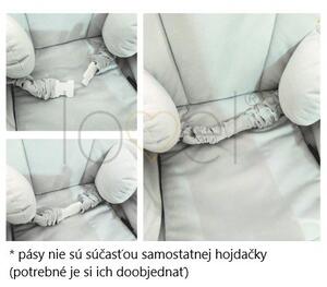 Detská sedačková hojdačka Mouse - Sky grey