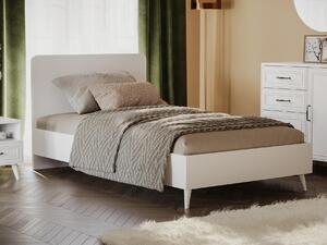 Jednolôžková posteľ 90 cm Larissa 107 (biela). Vlastná spoľahlivá doprava až k Vám domov. 1088488