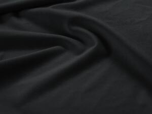 Čierna Trojmiestna rozkladacia zamatová pohovka s úložným priestorom Valentina – ľavý roh MILO CASA