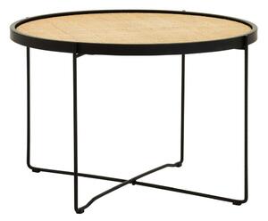 Ratanový okrúhly konferenčný stolík v prírodnej farbe ø 60 cm Depok – Premier Housewares