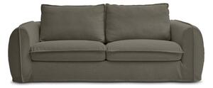 Zelená pohovka na každodenné spanie/rozkladacia 216 cm Archimede – Bobochic Paris