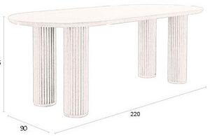 Jedálenský stôl z dubového dreva 90x220 cm Dean – Dutchbone