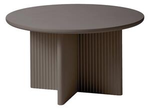 Taupe okrúhly konferenčný stolík ø 80 cm Palma – Unique Furniture