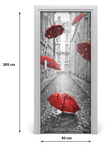 Fototapeta samolepiace na dvere dáždnik Francúzsko 85x205cm