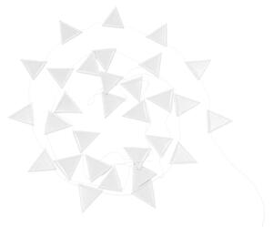 Girlanda trojuholníky 3,3 m - Silver
