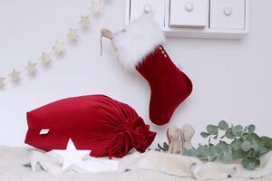 Vianočná čižma - Red