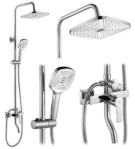 Rea Argus, sprchový set s vaňovou výlevkou, chrómová, REA-P7856