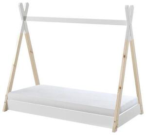 DOMČEKOVÁ POSTEĽ, 70/140 cm biela, farba borovice MID.YOU - Online Only detský nábytok, Online Only