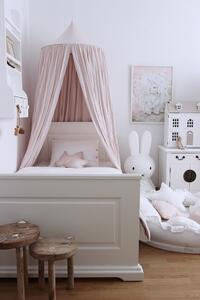 Baldachýn nad manželskú posteľ Soft - Púdrovo ružová