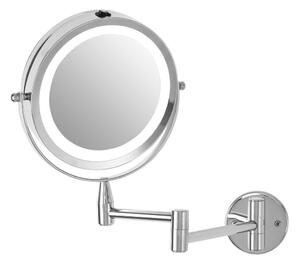 Kozmetické zrkadlo s osvetlením/zväčšovacie (zväčšenie 2x) 18x29 cm Cassini – Premier Housewares