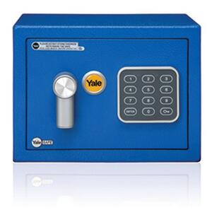 YALE VALUE Mini YSV/170/DB2/B trezor modrý, Modrá