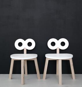 Dizajnová detská stolička OOH NOO - biela
