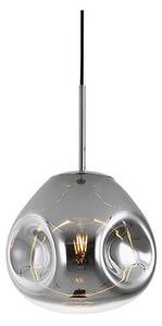 MUZZA STROPNÁ LAMPA BLOWN GLASS CHROME S