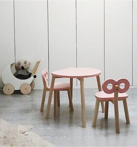 Dizajnový detský stôl OOH NOO polmesiac - ružový
