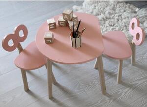 Dizajnová detská stolička OOH NOO - ružová