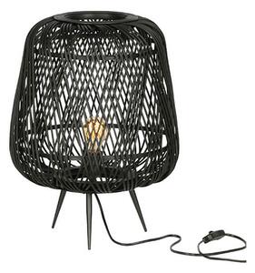 MUZZA STOLNÁ LAMPA MOZA BAMBOO ČIERNA