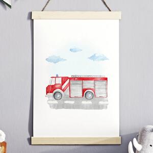 Plagát Travel - hasičské auto P162