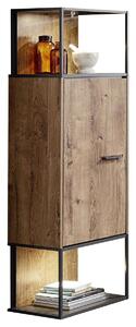 VYSOKÁ KOMODA, grafitová, farba duba, 45/156/38 cm Livetastic - Obývacie zostavy, Online Only