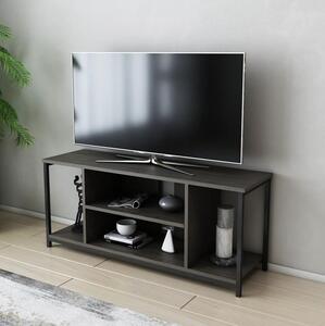TV stolík/skrinka Hella (hnedá + čierna). Vlastná spoľahlivá doprava až k Vám domov. 1088656