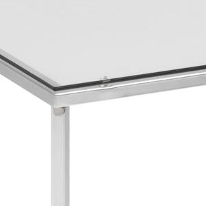 Odkladací stolík Cross − priehľadná 45 × 50 × 50 cm ACTONA