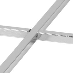Odkladací stolík Cross − priehľadná 45 × 50 × 50 cm ACTONA