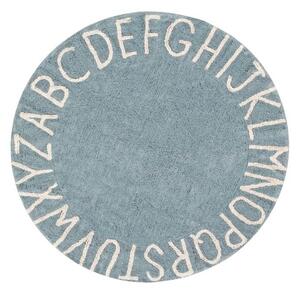 Okrúhly koberec abeceda ABC Blue