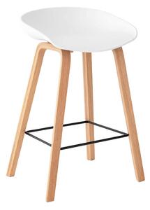 MUZZA Barová stolička rieno 68 cm biela