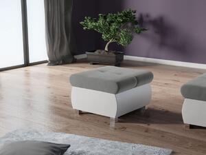 Mirjan24 Taburetka Herkules malá, Dostupné poťahy: ekokoža Soft 017 (biela) + Magic velvet 2217 5903211471513