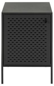 ACTONA Nočný stolík Newcastle – čierna 60 × 40 × 40 cm