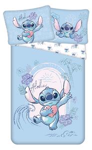 Jerry Fabrics Bavlnené obliečky 140x200 + 70x90 cm - Lilo and Stitch "Wave"