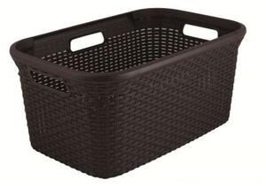 Koš na čisté prádlo RATTAN 45 l - hnědý