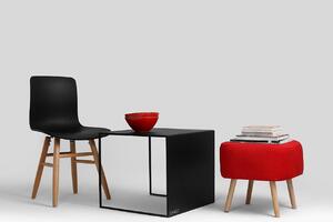 Čierny Konferenčný stolík 2Wall – 50 × 50 × 45 cm 50 × 50 × 45 cm CUSTOMFORM
