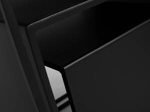 Čierny Konferenčný stolík 2Wall / set 3 ks 55/45/35 × 55/45/35 × 55/45/35 cm CUSTOMFORM