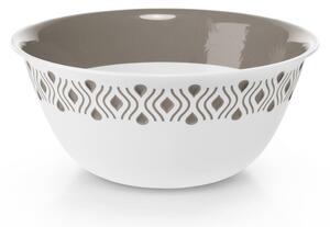 STEFANPLAST Plastová miska Tosca pr. 29 cm biela/svetlo šedá