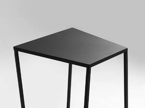 Čierny Konferenčný stolík Zak – 30 × 30 × 60 cm 30 × 30 × 60 cm CUSTOMFORM