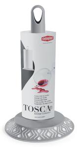 STEFANPLAST Držiak na kuchynské utierky Tosca, biely/šedivý