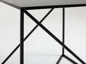 Čierny Konferenčný stolík Memo 50 × 50 × 45 cm CUSTOMFORM