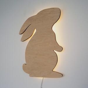 Drevená lampa - zajac
