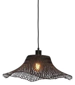 MUZZA Stropná visiaca lampa ibiza s 50 x 15 cm čierna