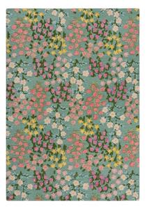 Ručne tkaný vlnený koberec v mentolovej farbe 120x170 cm Emilia Floral – Flair Rugs