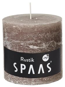 SPAAS Sviečka valec rustikálny 10x10cm tmavošedá