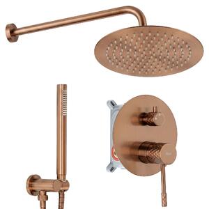 Rea Lungo Diamond, podomietková sprchová súprava + BOX, medená matná, REA-P5697