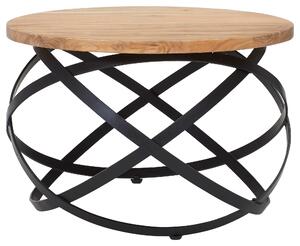KONFERENČNÝ STOLÍK, čierna, farba akácie, drevo, kov, 60/60/40 cm MID.YOU - Stolíky do obývačky, Online Only
