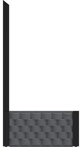 Nadzemný záhon 55 x 55 cm s treláží, antracit, Duramax IDMFPGB006CG