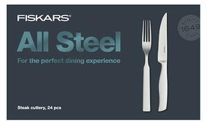 All Steel Súprava steakových príborov 24 ks FISKARS 1027505