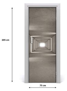 Samolepiace fototapety na dvere betónový tunel 75x205cm