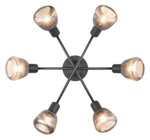 TRIO 662800632 TARIFA stropné svietidlo D590mm 6xE14 čierna matná