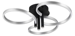 TRIO 648110605 CARUSO stropné svietidlo D650mm SMD LED 43W/4980lm 2300+3000+4000K brúsený hliník, switchdimmer