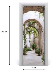 Fototapeta samolepiace na dvere zámok Arkády 75x205 cm