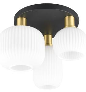 TRIO 619800308 DIVA stropné svietidlo D390mm 3xE27 mosadz matná, biela